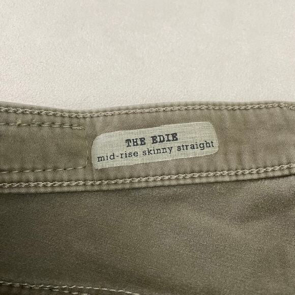 AG Adriano Goldschmied The Edie Mid Rise Skinny Straight Pant Size 25R EUC Modal - Picture 3 of 8